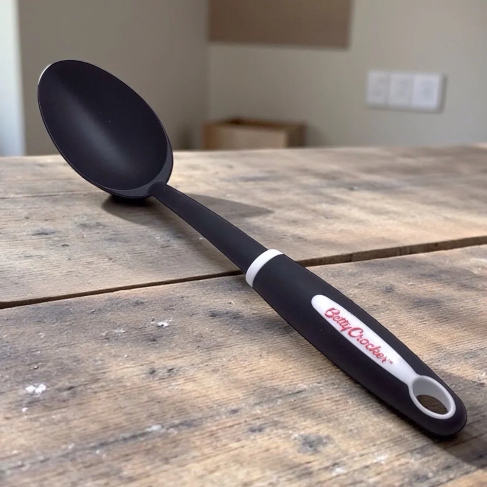 Betty Crocker Basting Spoon Black Nylon Comfort Grip Cooking Utensil